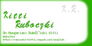 kitti ruboczki business card